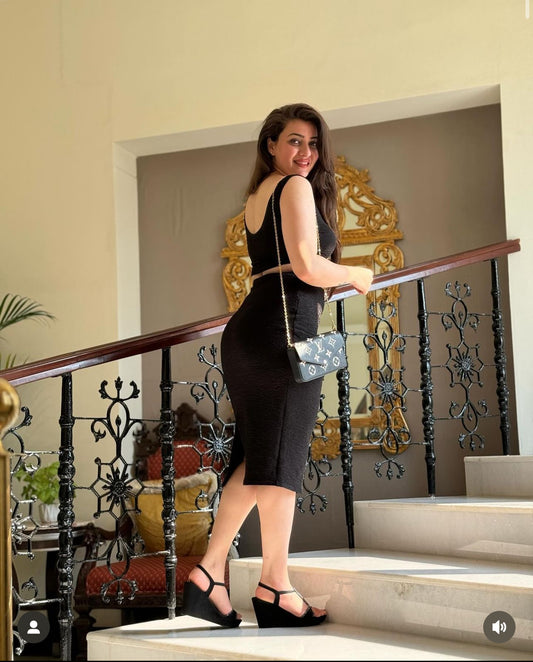 Black comfy Black Cord-Set-Saacha