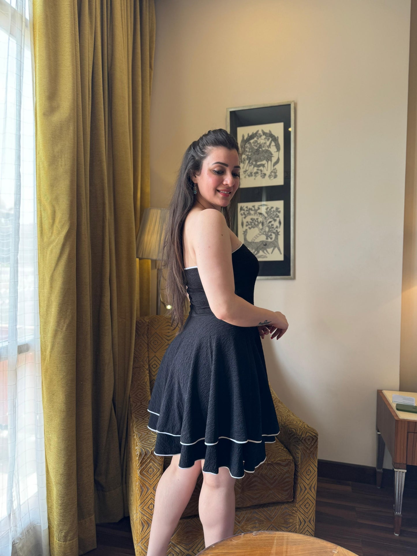 STELLA STRAPLESS MINI DRESS - SAACHA
