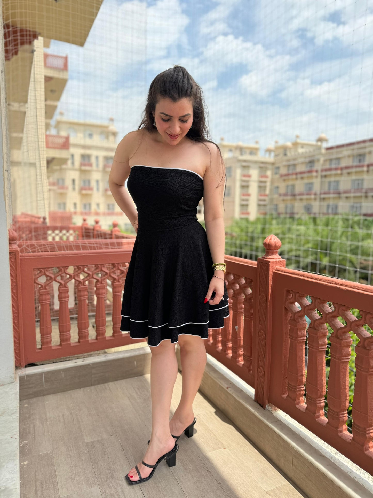 STELLA STRAPLESS MINI DRESS - SAACHA