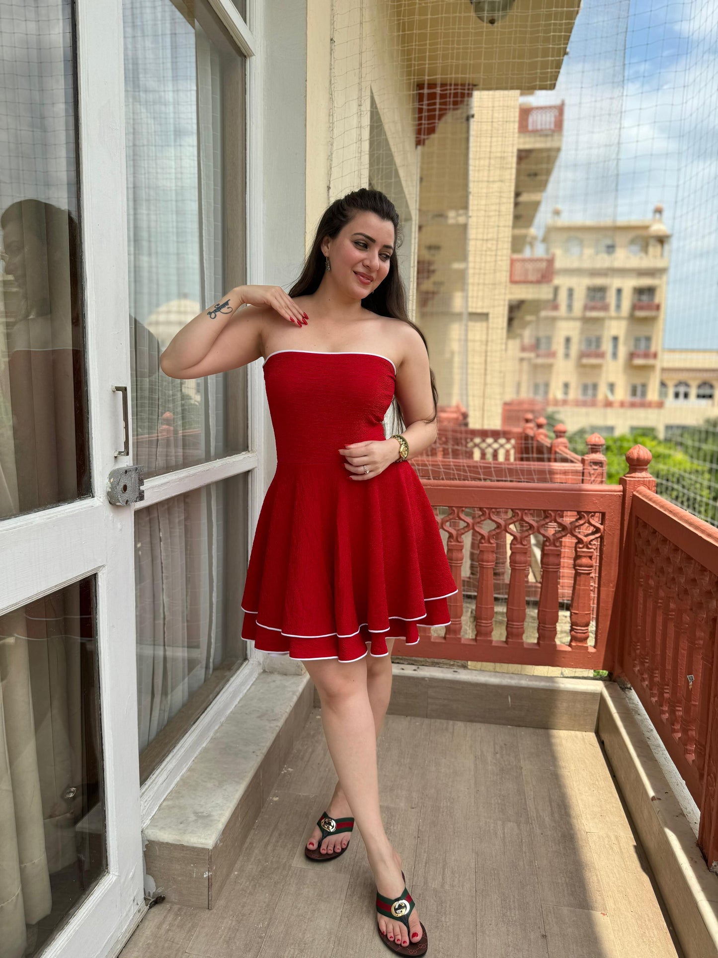 STELLA STRAPLESS MINI DRESS - SAACHA