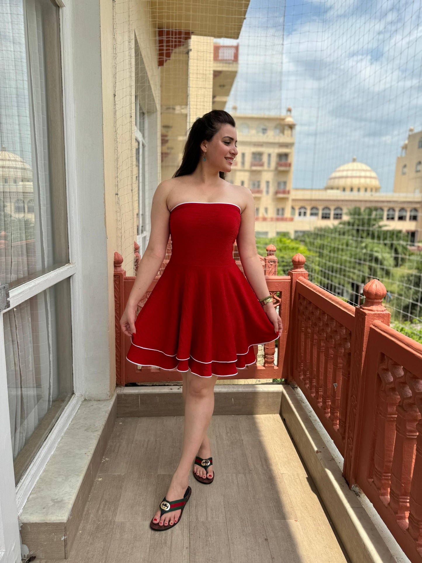 STELLA STRAPLESS MINI DRESS - SAACHA