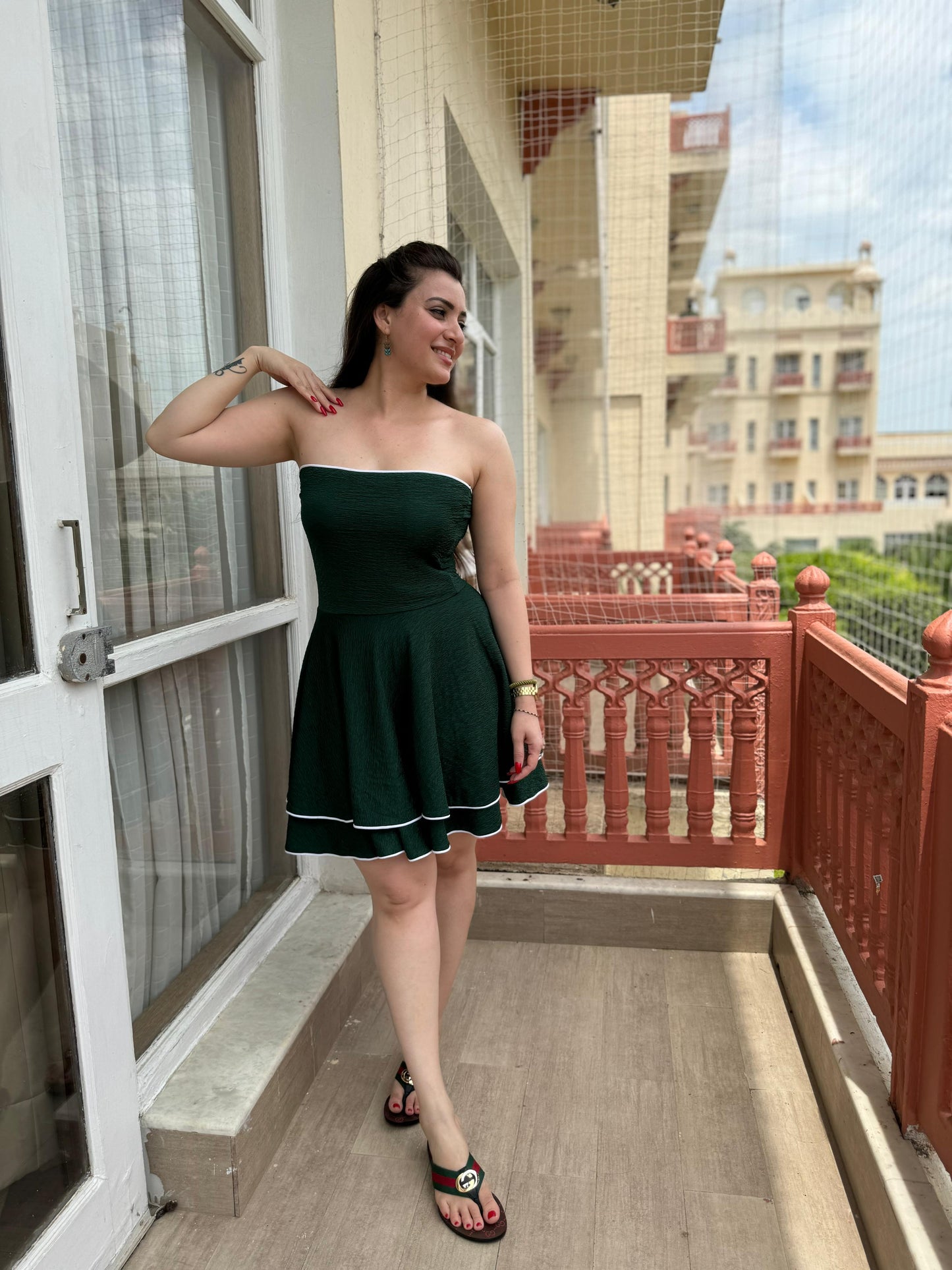 STELLA STRAPLESS MINI DRESS - SAACHA
